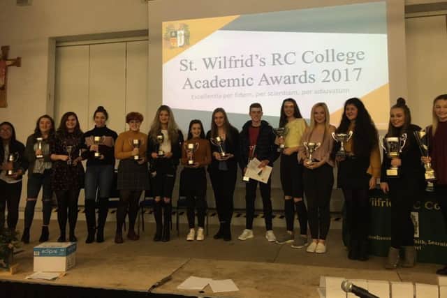 Award winners at St Wilfrid's