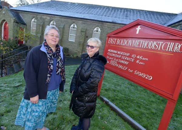 Tree Festival co-ordinator Heather Daley, left with senior streward Irene Gilbert