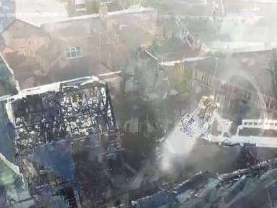 Still from T&W Fire and Rescue drone footage