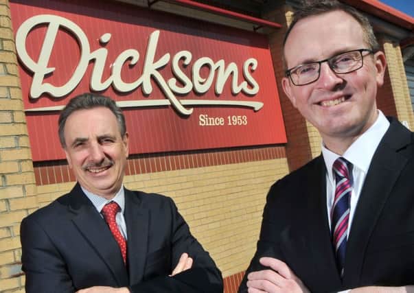Michael Dickson, executive chairman of Dicksons with Chris Hayman, managing director