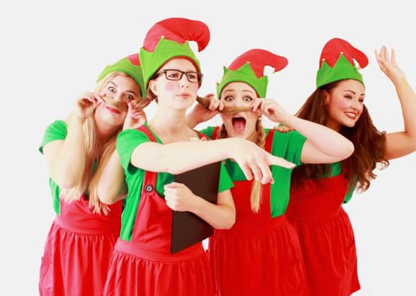 The cast of Santas Naughty Elf: A Christmas Carol.
