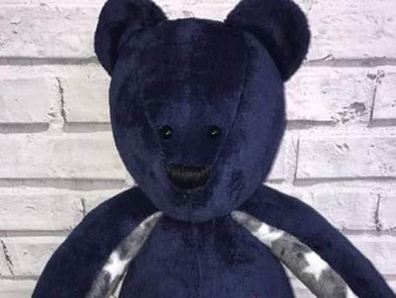 Teddy Bear made from Bradley Lowery's dressing gown.