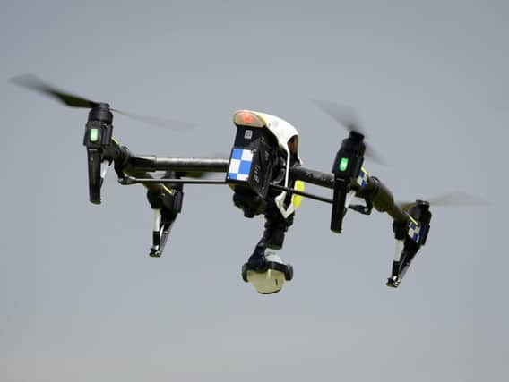A DJI Inspire 1s drone used by Devon & Cornwall and Dorset Police