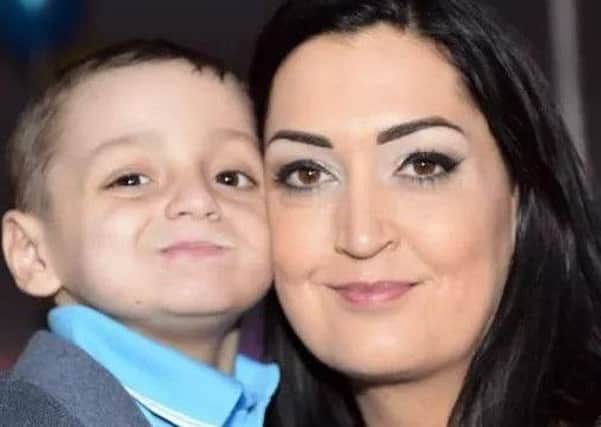 Bradley Lowery and mum Gemma.