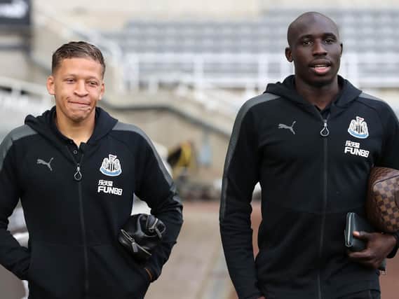 Dwight Gayle, left, and Mohamed Diame