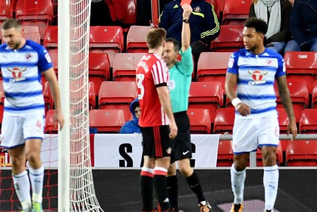 Callum McManaman is sent off.
