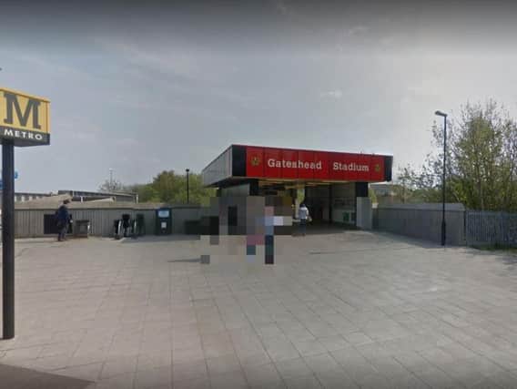 Gateshead Stadium Metro station. Credit: Google.