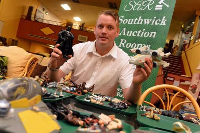 Gareth Carr at his Southwick Auction Rooms.