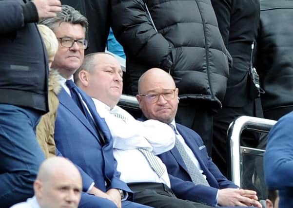 Mike Ashley and Lee Charnley