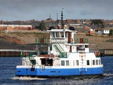 The Shields Ferry has been suspended due to the bad weather.