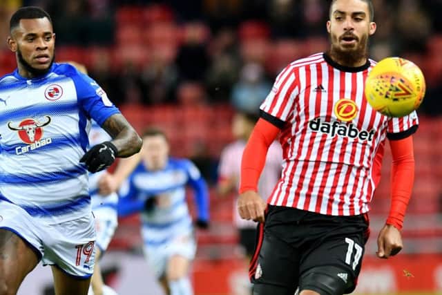 Sunderland striker Lewis Grabban.