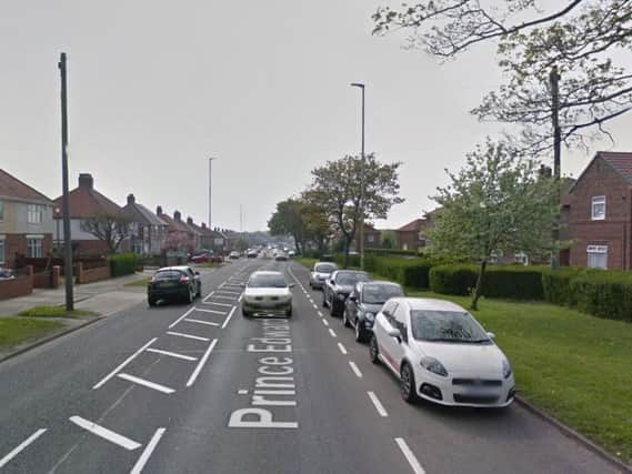 Prince Edward Road in South Shields. Copyright Google Maps.
