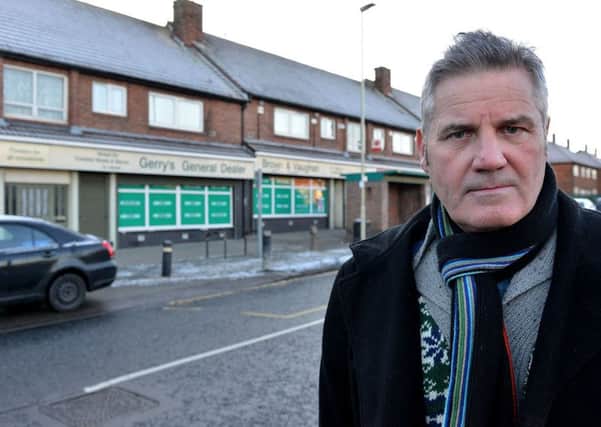 Councillor John McCabe at the Finchale Road shops. Picture by FRANK REID