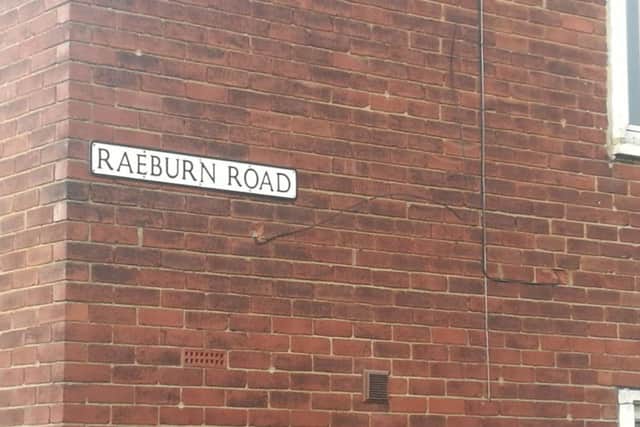 Raeburn Road in South Shields.