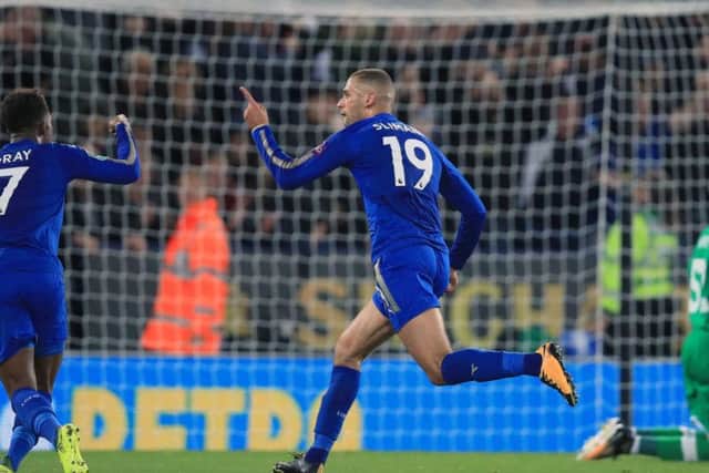 Islam Slimani nets in this season's League Cup