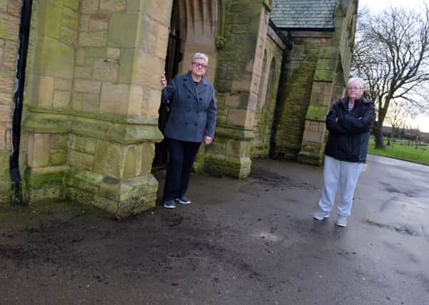 Friends of Hebburn Cemetery group are angry over stolen plants From left vice-chair Trish Conway and Judith Pickering