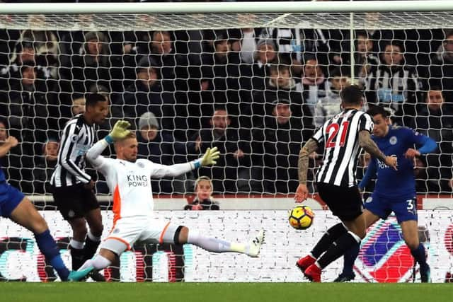 Joselu nets against Leicester City - his third goal in 17 games