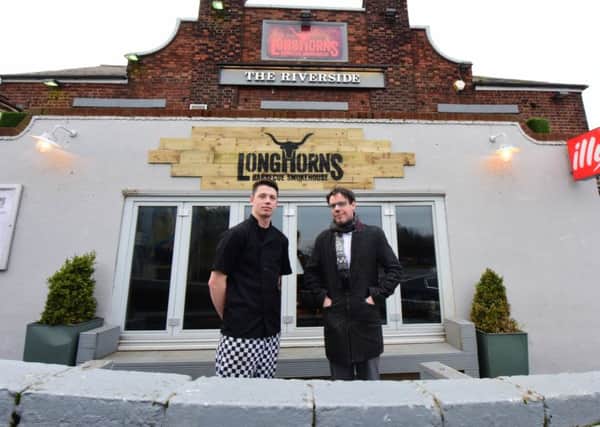 Max Burton and Derrick Crookston of the new Longhorns restaurant at The Riverside, Mill Dam, South Shields.