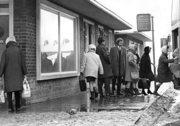 The bus station at Jarrow in January 1970.
