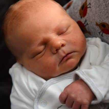 Isaac McIntosh was the first baby born on Christmas Day at Sunderland Royal Hospital.