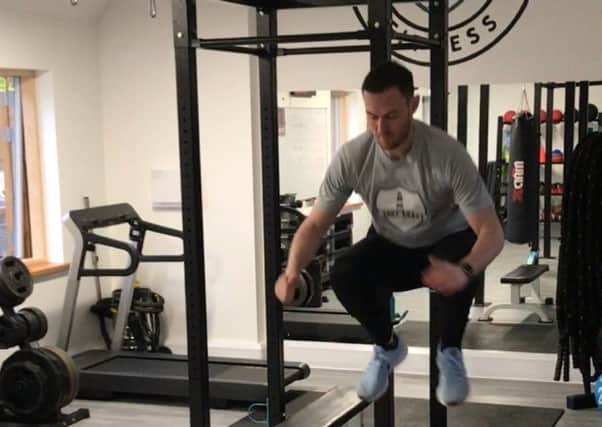 Graham Low doing his 30/40/60 HIIT workout.