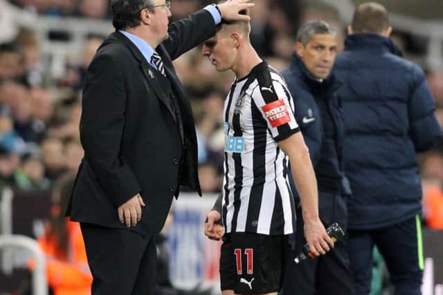 Rafa Benitez and Matt Ritchie
