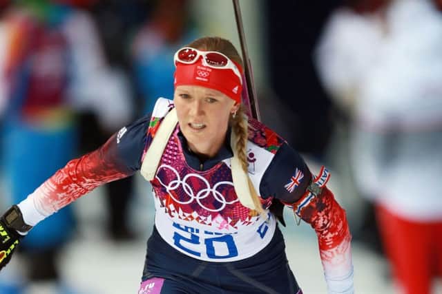 Amanda Lightfoot competes in the 2014 Sochi Winter Olympic Games in Russia.
