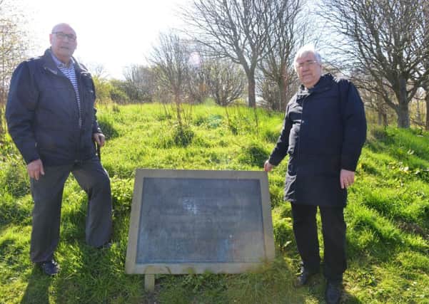 Temple Memorial Park campaigner Ronnie Mews and Canon John Miller