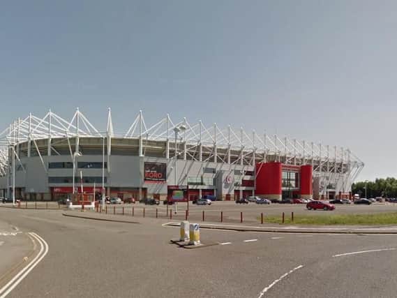 The Riverside Stadium in Middlesbrough. Image copyright Google Maps.
