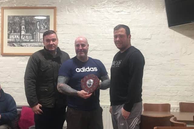 The winning vehicle team - from left,Andrew McAlpine, Graham Slessor, Keith McAlpine.