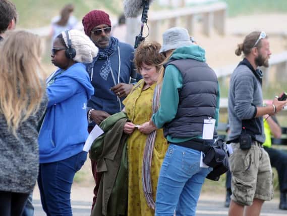Detective series Vera filming at Ocean Beach Pleasure Park in South Shields. Picture by Stu Norton