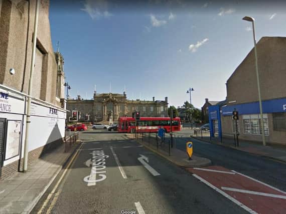 Crossgate, opposite the town hall. Credit: Google.