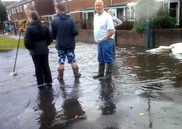 Residents were left with flood hit homes after adverse weather - dubbed Thunder Thursday -  hits the area in 2012