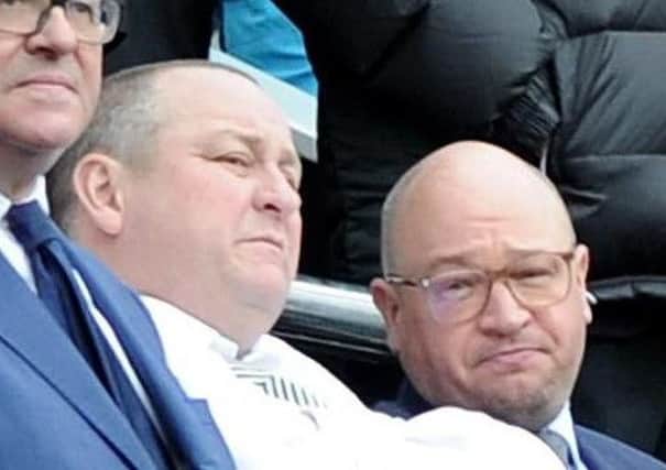 Newcastle owner Mike Ashley (left) and managing director Lee Charnley