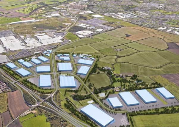 Artist's impression of IAMP overhead view looking south to the River Wear