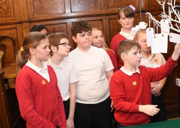 Youngsters at last years Holocaust Memorial Day in South Tyneside
