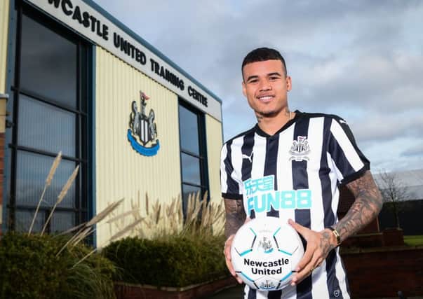 Kenedy in his Newcastle kit.