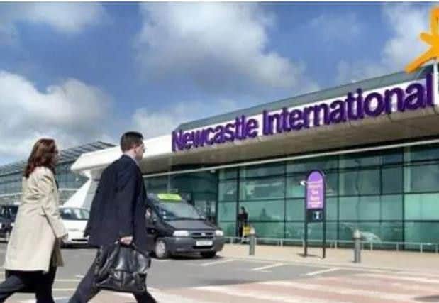 Mr Begg was stopped by armed police at Newcastle Airport.