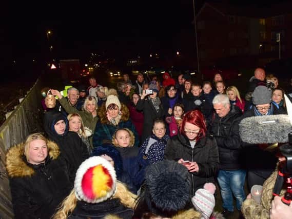 A vigil for the dog took place in Hartlepool.