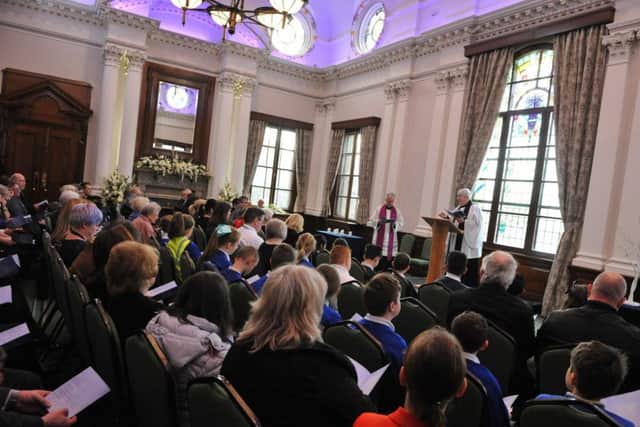 The Holocaust Memorial Service at South Shields Town Hall.