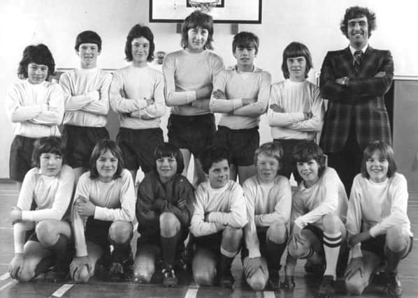 Jarrow Comprehensive School under 13 football team in April 1976.