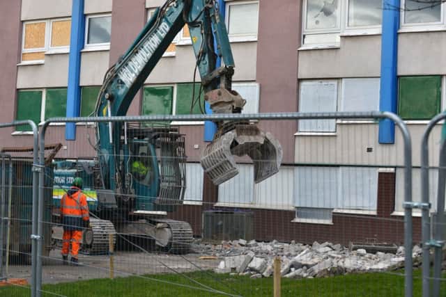 Demolition work starts on Hebburn's Westmorland Court