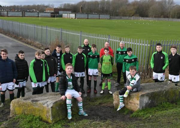 Whiteleas Juniors FC who are to lose their pitch at the former Temple Park Junior School