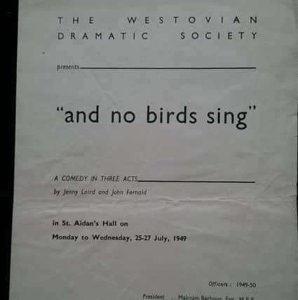 And No Birds Sing programme.