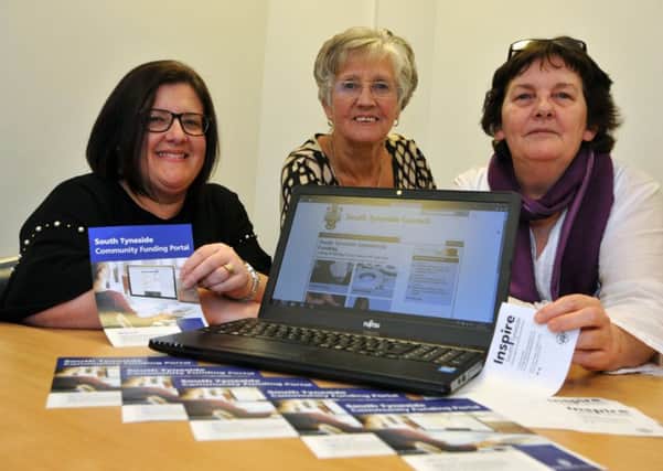 From left, Jackie Jamieson of Age Concern, Coun Nancy Maxwell and development worker Gill Smith