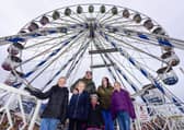 New Big Wheel opening at Ocean Beach Pleasure Park, South Shieds on Saturday, and the first passengers were Chris Kelly, Kerry, l-r Courtney (11), Megan (8), Abbie (4) and Leah (9)