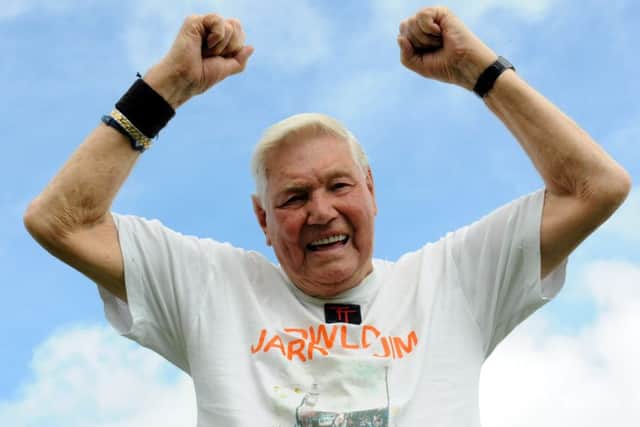 Jim 'Jarra Jim' Purcell ahead of 2013 Great North Run at the age of 92 and his 27th run