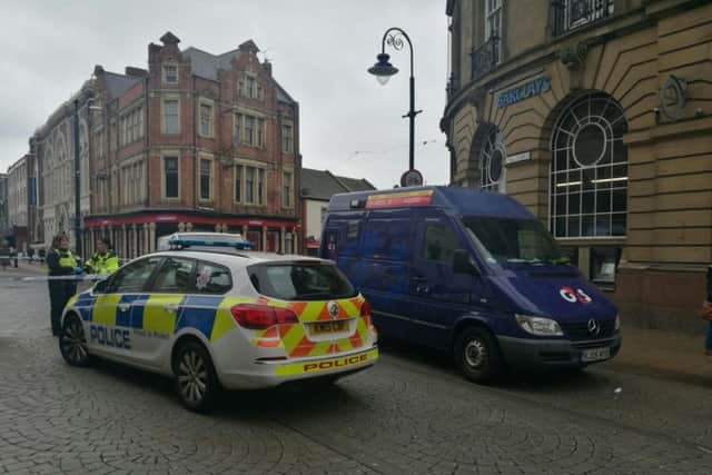 The incident happened outside the Barclays Bank, King Street.