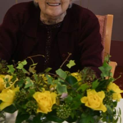 Jennie Darling celebrating her 100th birthday
