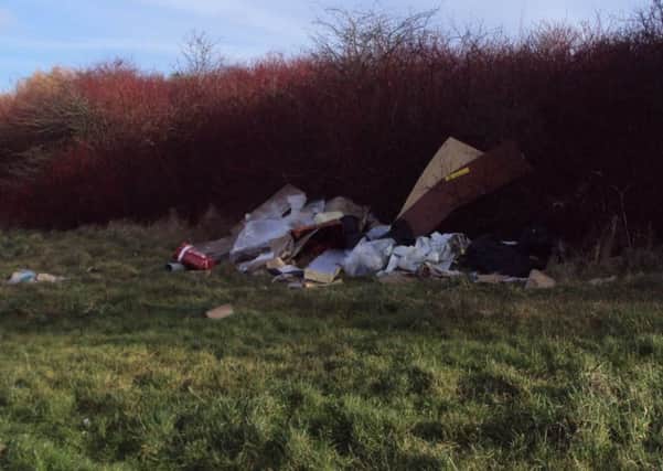 Rubbish dumped at Hebburn Marina